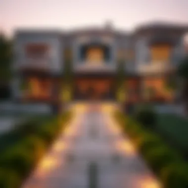 Stunning outdoor view of an Expo Villa with landscaped gardens