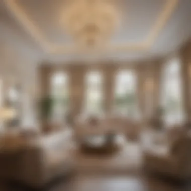 Luxurious Living Room in Falcon City Villas Luxurious living room interior in Falcon City villa