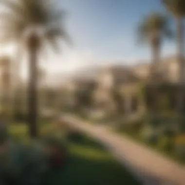 Lush Landscape at Falcon City Lush landscape surrounding Falcon City villas