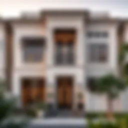 Luxurious freehold townhouse exterior in Dubai