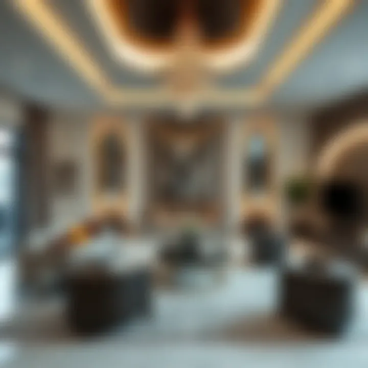 Luxurious Living Room Design Luxurious interior design of a living room in a Furjan villa