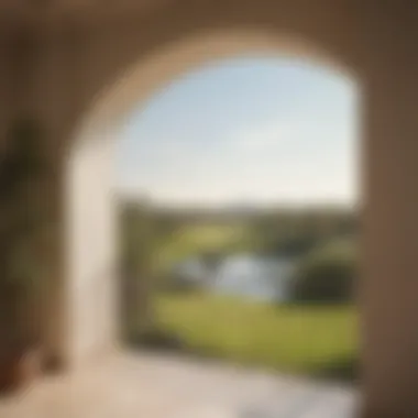 Breathtaking Golf Course View from a Villa Scenic golf course view from villa balcony