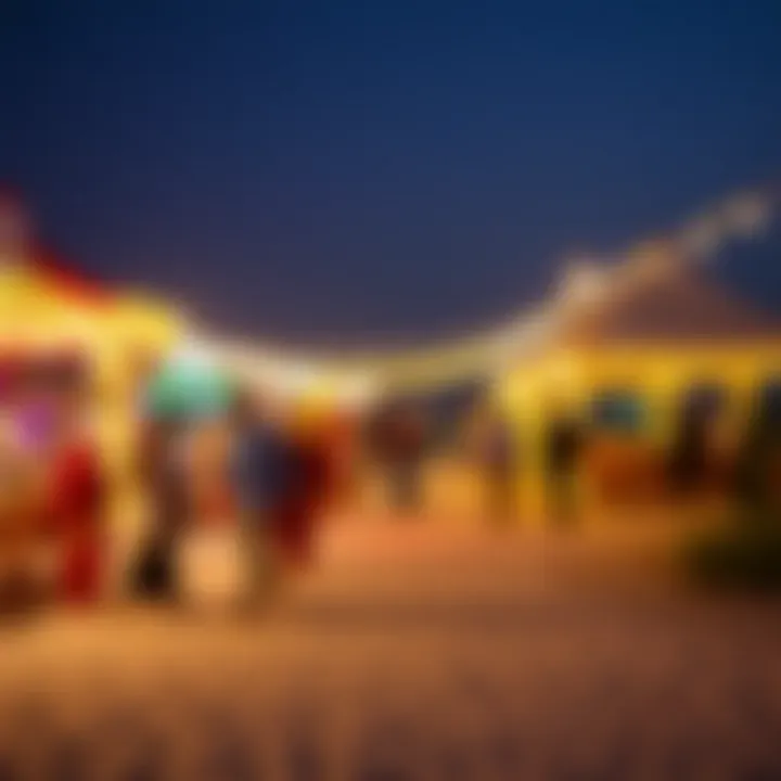 Local cultural festivities occurring near Hamriyah Beach.