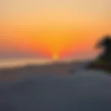 Breathtaking sunset view over Hamriyah Beach.