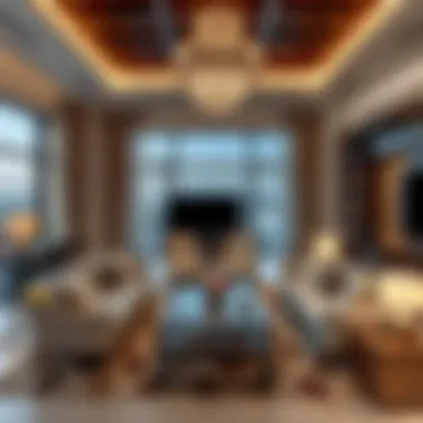 Luxurious living space inside Hayyan Villa featuring modern furnishings and decor