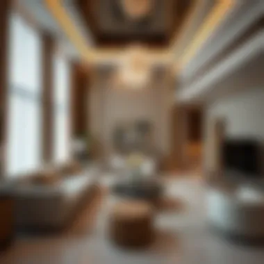 Stunning interior of a high-end apartment in Dubai