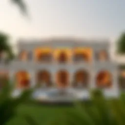 Detailed layout of a luxury house in Dubai