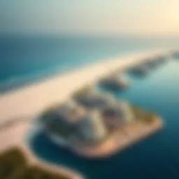 Stunning aerial view of Palm Jumeirah showcasing luxurious villas and expansive beaches