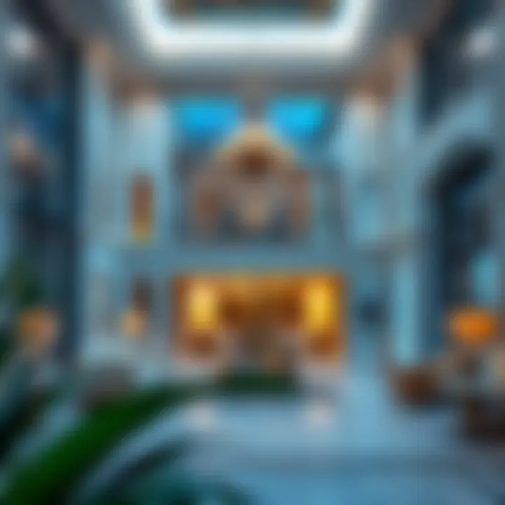 Elegant interior design of a luxury villa in Palm Jumeirah