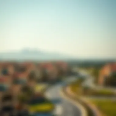 Scenic view of Dubai housing developments