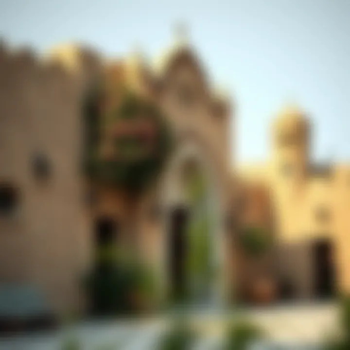 Historical landmarks within Jebal Ali Village highlighting its rich past.