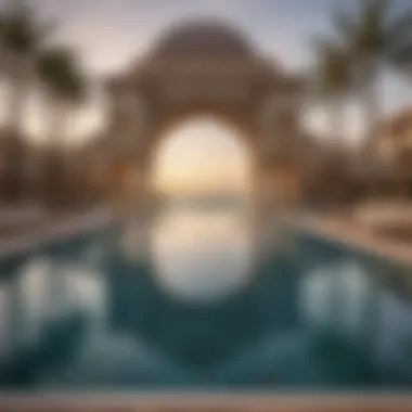 Breathtaking Infinity Pool at Jumeirah Zabeel Saray Infinity pool at Jumeirah Zabeel Saray offering breathtaking views of Dubai