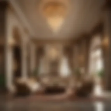Opulent Living Area in Jumeirah Zabeel Saray Luxurious living area within a Jumeirah Zabeel Saray residence highlighting opulent design