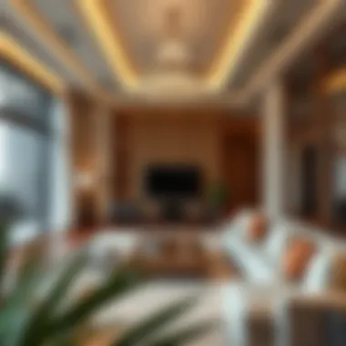 Elegant Living Space in JVC Townhouse Luxurious living room interior of a JVC townhouse