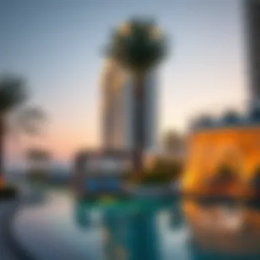 Stunning beachfront view of La Mer Jumeirah showcasing luxury lifestyle