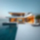 Stunning lagoon villa with contemporary architecture