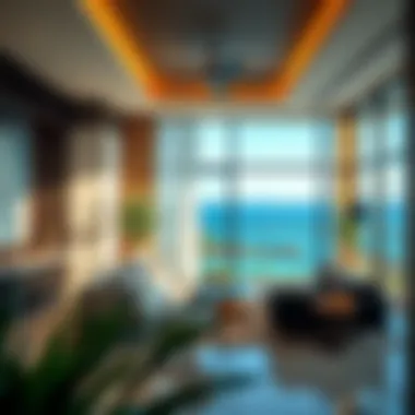 Stylish interior design of a luxury apartment on Lanai Island