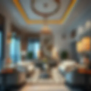 Lavish interior design of a high-end villa