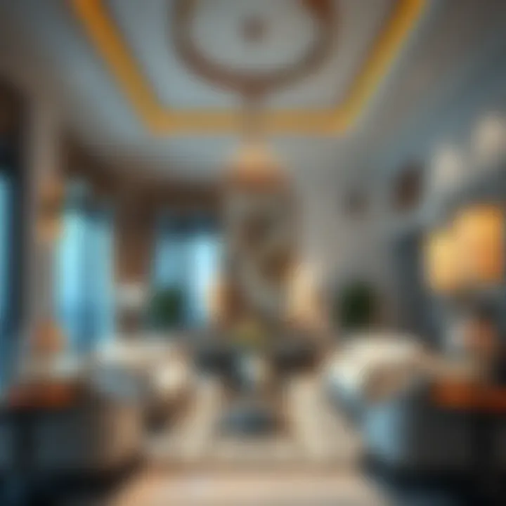 Lavish interior design of a high-end villa