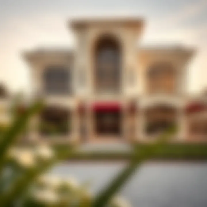 Stunning exterior view of a luxury five bedroom villa in Dubai