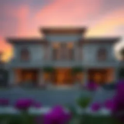 Luxurious villa exterior in Jumeirah Park