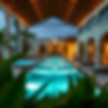 Exclusive amenities in a luxury villa