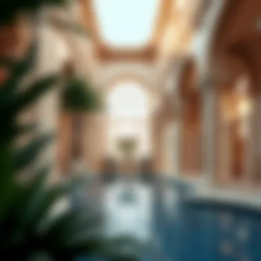 Architectural Marvels of Palm Jumeirah Intricate architectural details of a villa