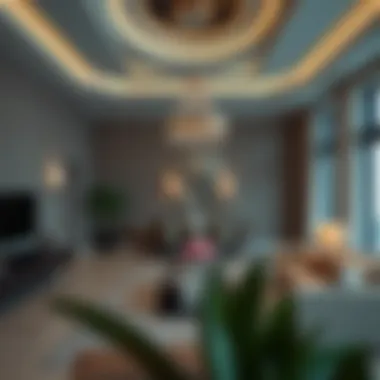 Sophisticated Indoor Luxury Elegant indoor living space of a villa