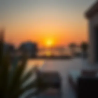 Sunset Serenity from the Terrace Panoramic sunset view from a villa terrace