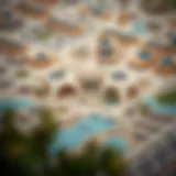 Detailed map showcasing the Majan area of Dubai