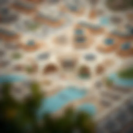 Detailed map showcasing the Majan area of Dubai