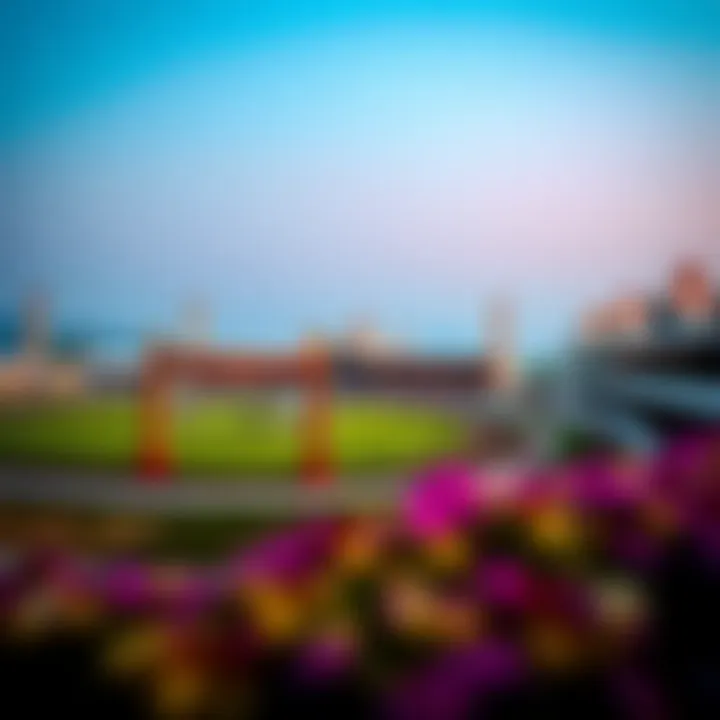Meydan Racecourse: Heart of Equestrian Excellence A scenic view of Meydan Racecourse showcasing the vibrant atmosphere of horse racing events.
