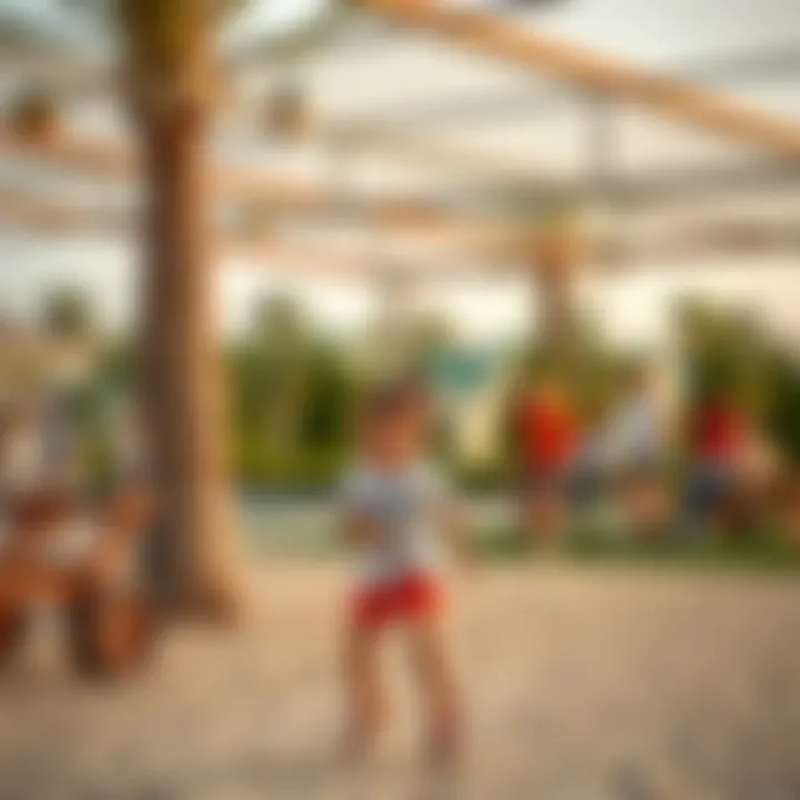 Recreation for All: Family Fun in Meydan Family-friendly recreational area in Meydan with children enjoying outdoor activities.