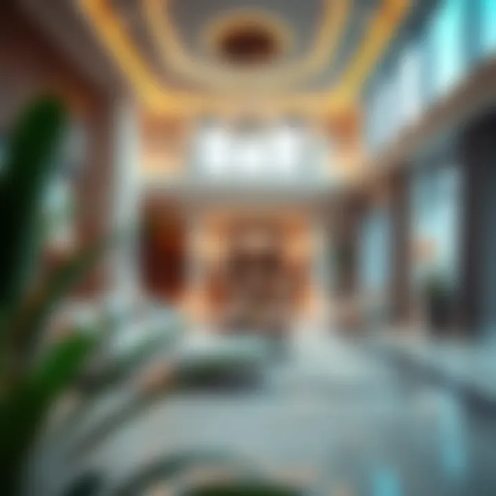 Sophisticated interior of a Meydan villa highlighting luxury design elements