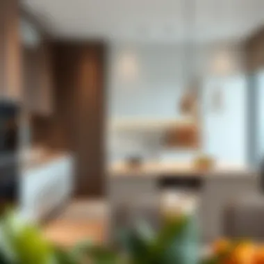 Sleek and Stylish Kitchen in Mirdif Villas Modern kitchen design in a Mirdif villa