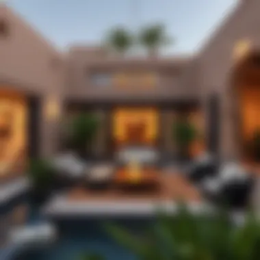 Inviting Outdoor Area of Mirdif Villas Beautiful outdoor space in a Mirdif villa