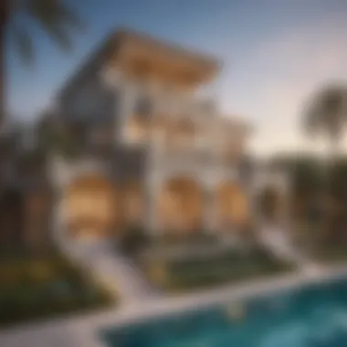 Investment Opportunity in Dubai Investment opportunity highlighted by a picturesque view of a villa in a prime location.