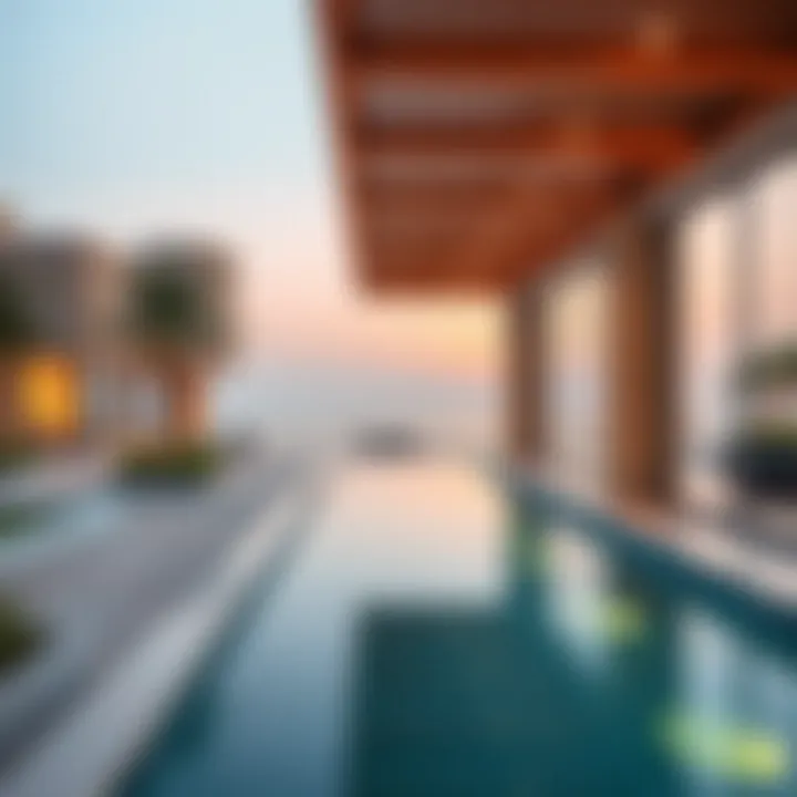 Serene beachfront complemented by lush landscapes in Murjan Al Saadiyat