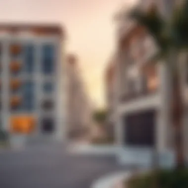 Modern Residential Buildings in Nad Al Sheba Modern residential buildings in Nad Al Sheba highlighting architectural design