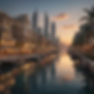 Picturesque Waterfronts in Dubai Picturesque waterfront view highlighting Dubai's natural beauty