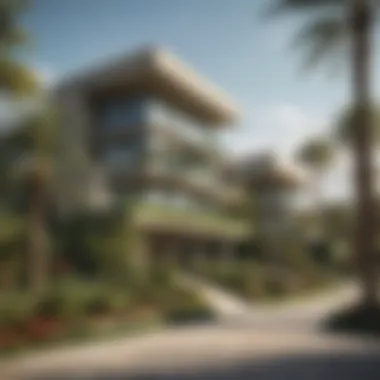 Green Landscapes and Modern Architecture Lush green landscapes and modern architecture in Palm Hills