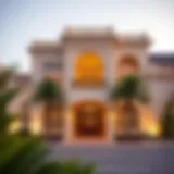 Elegant architectural design of Palm Hills Villas