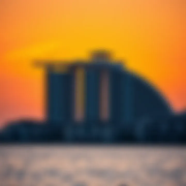 Vibrant sunset over Palm Jumeirah, emphasizing the island's beauty and lifestyle.