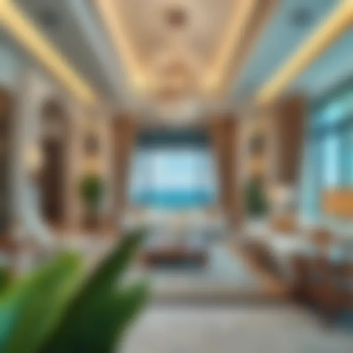 Elegant interior design of a luxury villa in Palm Jumeirah