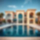 Elegant architecture of Palm Villas showcasing modern luxury