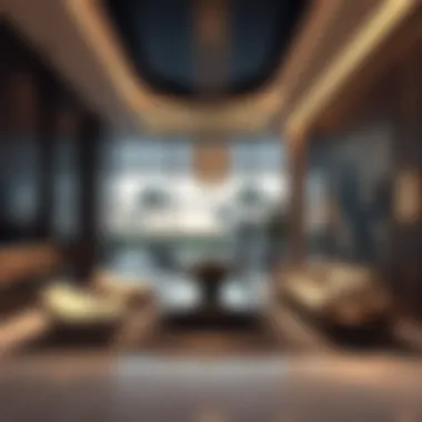 Lavish interiors featuring high-end design elements