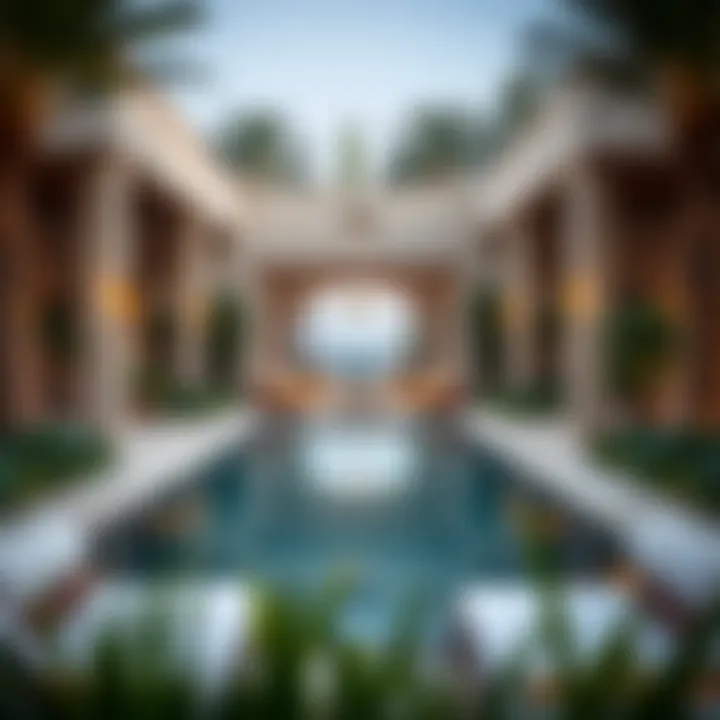 Serene outdoor spaces with lush landscaping