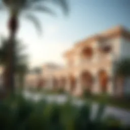 Stunning view of Palmera's luxurious villas