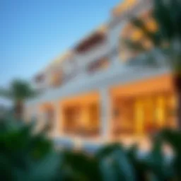 Elegant exterior view of Park Hyatt villas showcasing contemporary architecture