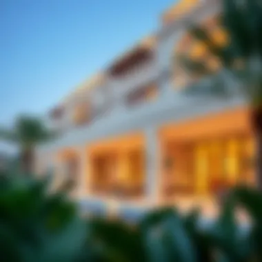 Elegant exterior view of Park Hyatt villas showcasing contemporary architecture